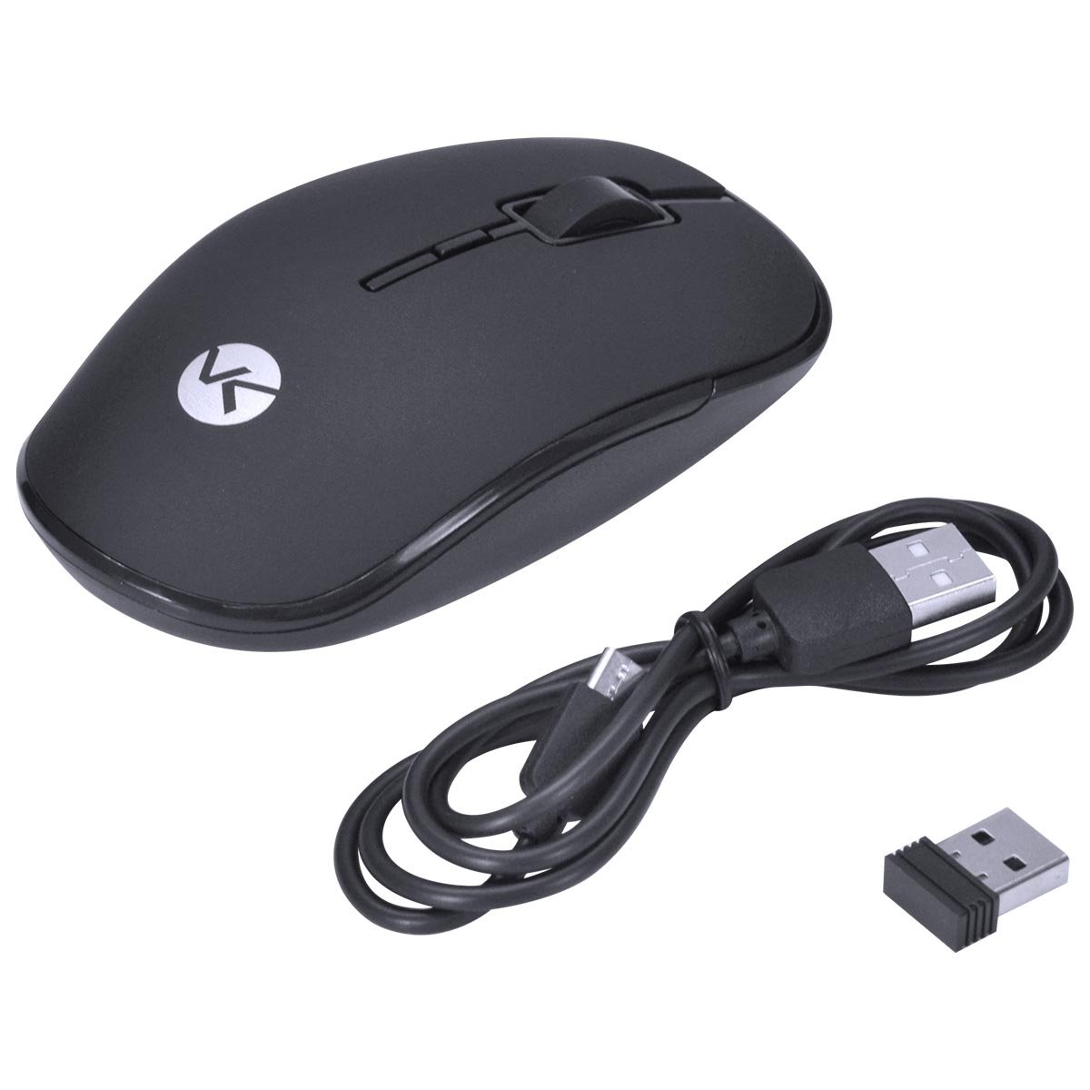 Mouse Recarregável Vinik Power One Pm100 Preto