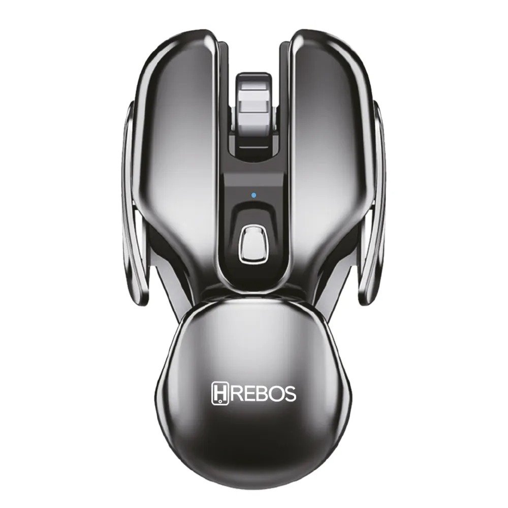 Mouse Wireless Hrebos If-201 Cyber Pro Slim 1600 Dpi Prata Prateado