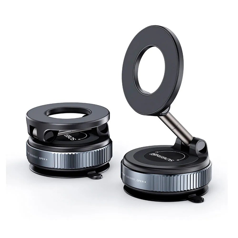 Suporte Veicular Hrebos Magnético Steelhold Preto - Su-266 Preto