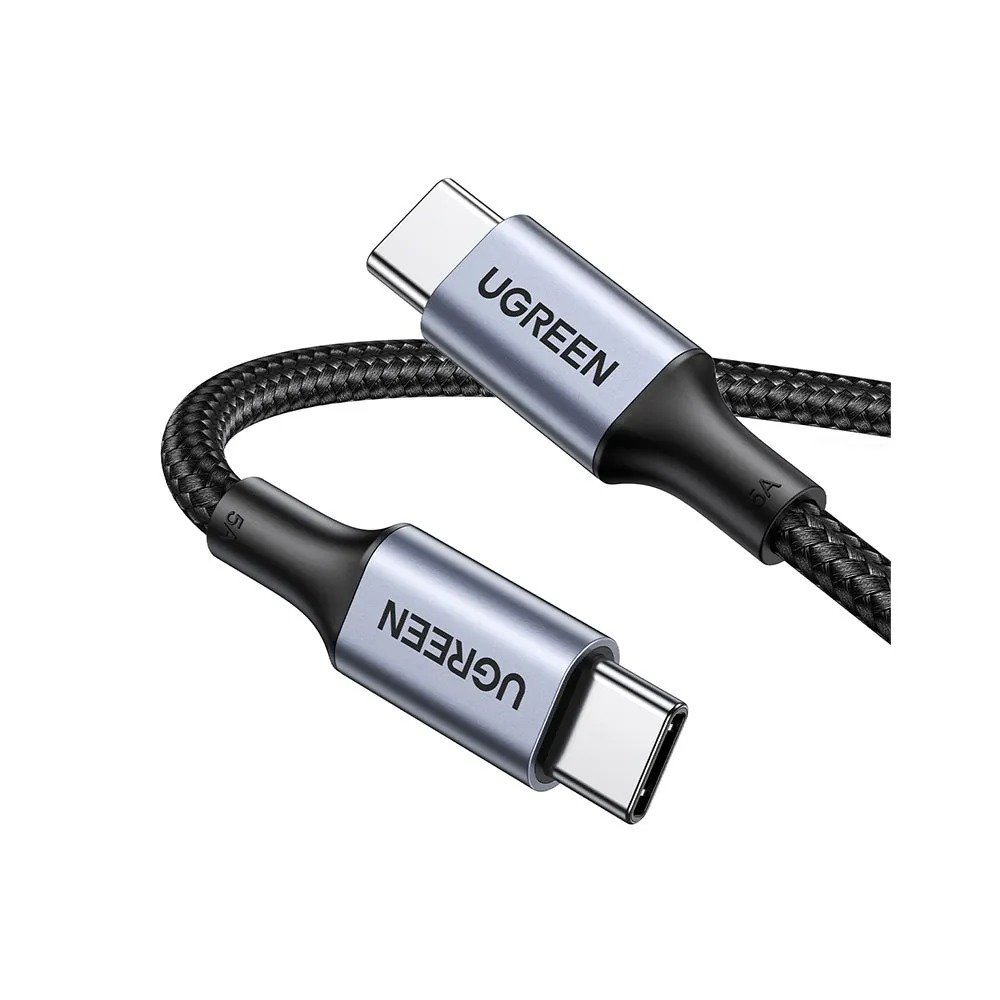 Cabo Ugreen Usb-c para Usb-c 100w 5a 1.5m Us316 Carga Rápida