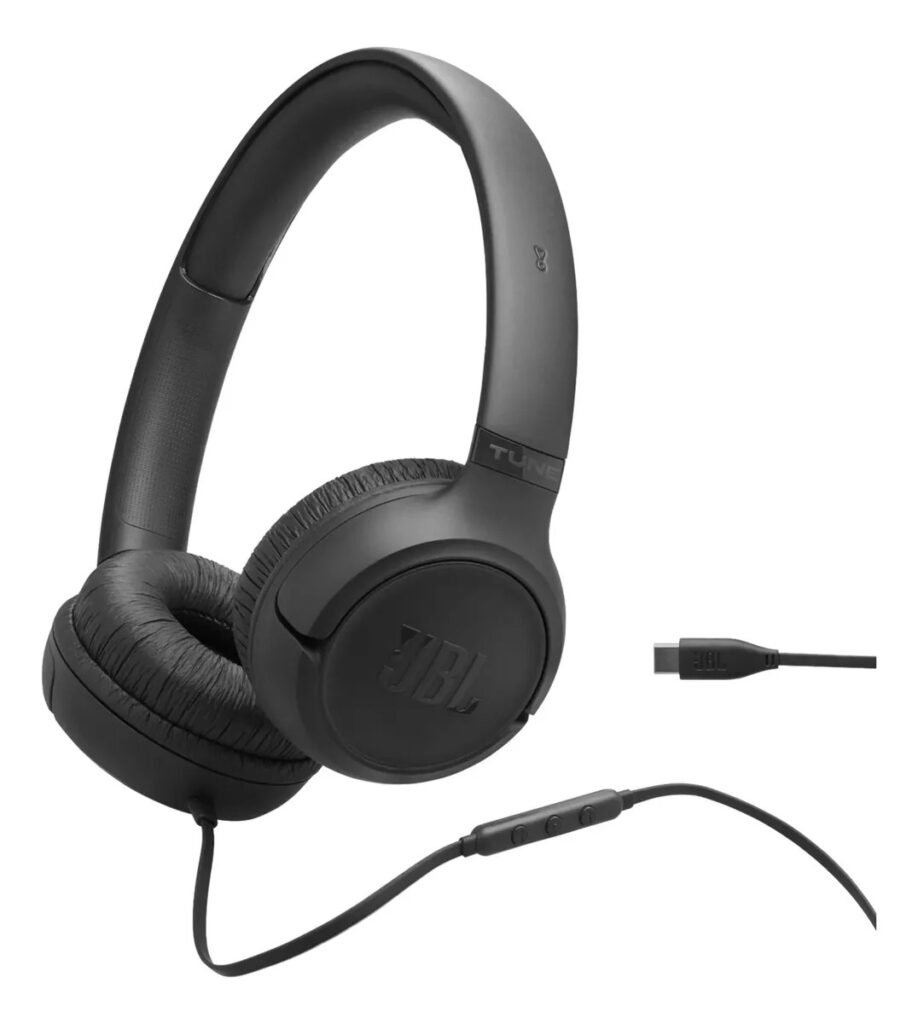 Headphone Jbl Tune 530c Usb-c Preto 33mm Hi-res Preto