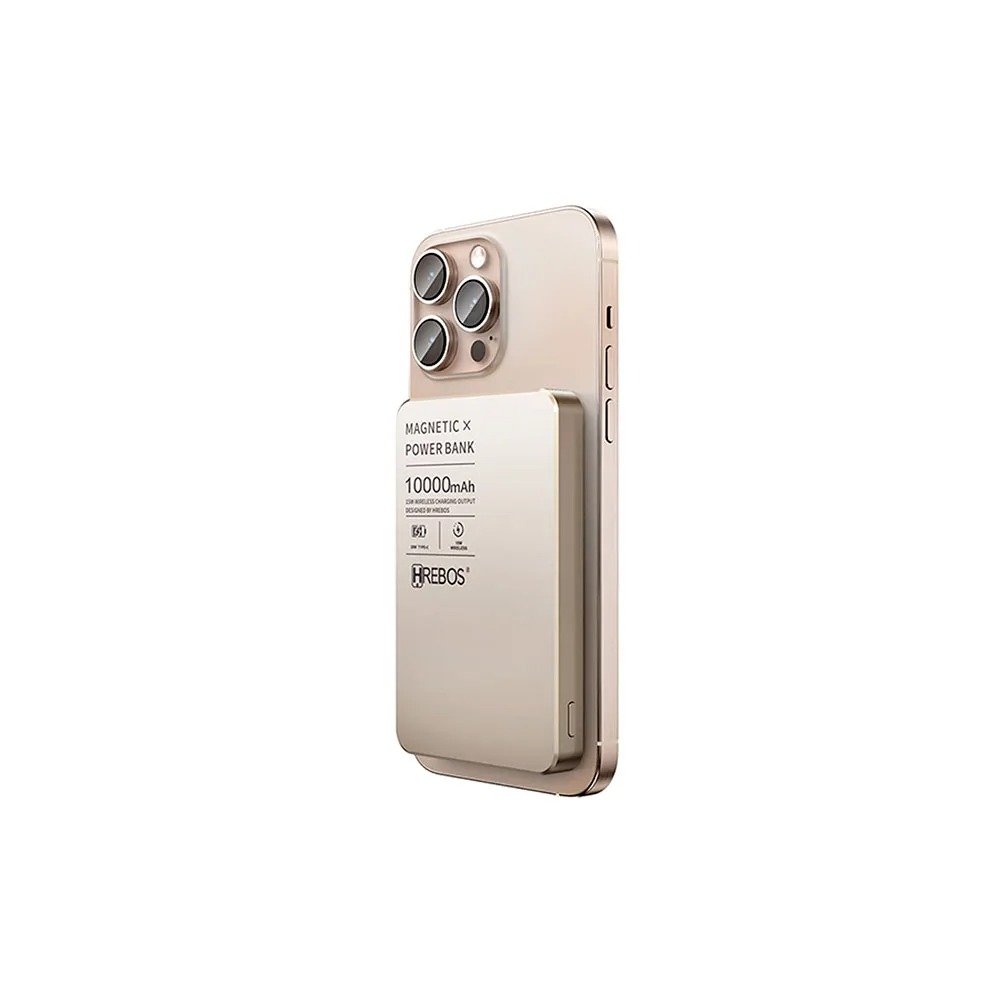 Hrebos Pb-909 Carregador Indução Power Bank Tipo C 10000mah