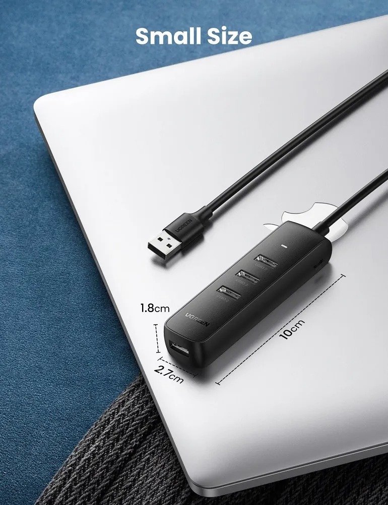 Hub Ugreen Usb 3.0 Cm416 Com 4 Portas 5gbps 1m