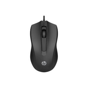 Mouse Com Fio Hp 100 Óptico Usb 1600 Dpi Ambidestro Preto