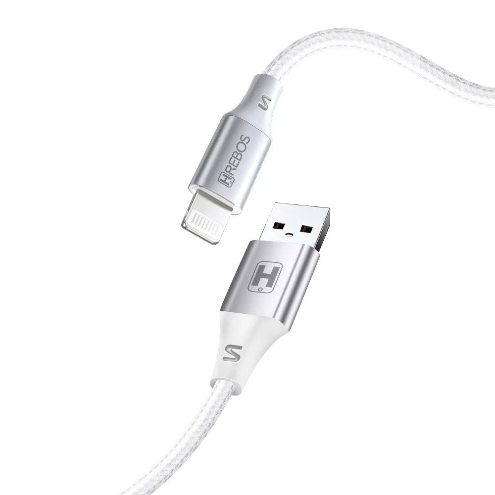 Cabo Hrebos Cb-220i Midnight 27w Usb-a/lgtng 2m Branco
