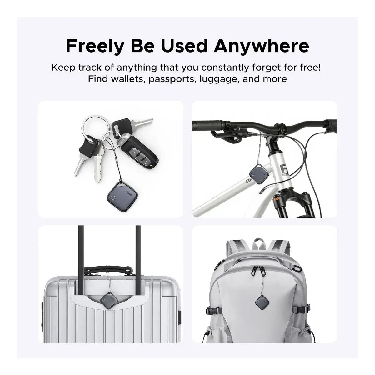 Localizador Bluetooth 5.0 Ugreen Air Tracker Tag Cm-816 Cinza-escuro