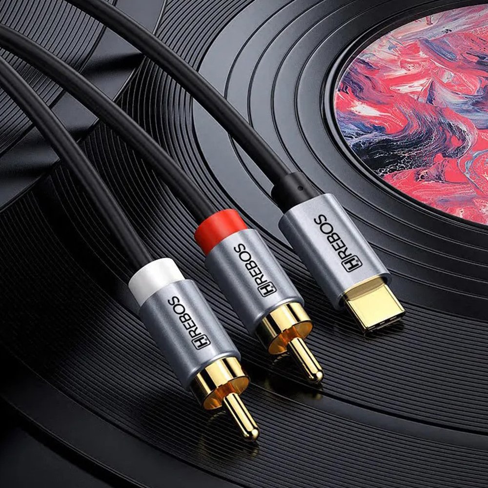 Cabo Audio 1m Hrebos Cb-807 Audiobridge Type-c/rca 3.1a
