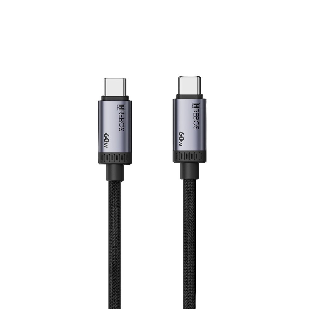Cabo Hrebos Cb-691c Novabraid 60w Usb-c 2m Nylon Preto