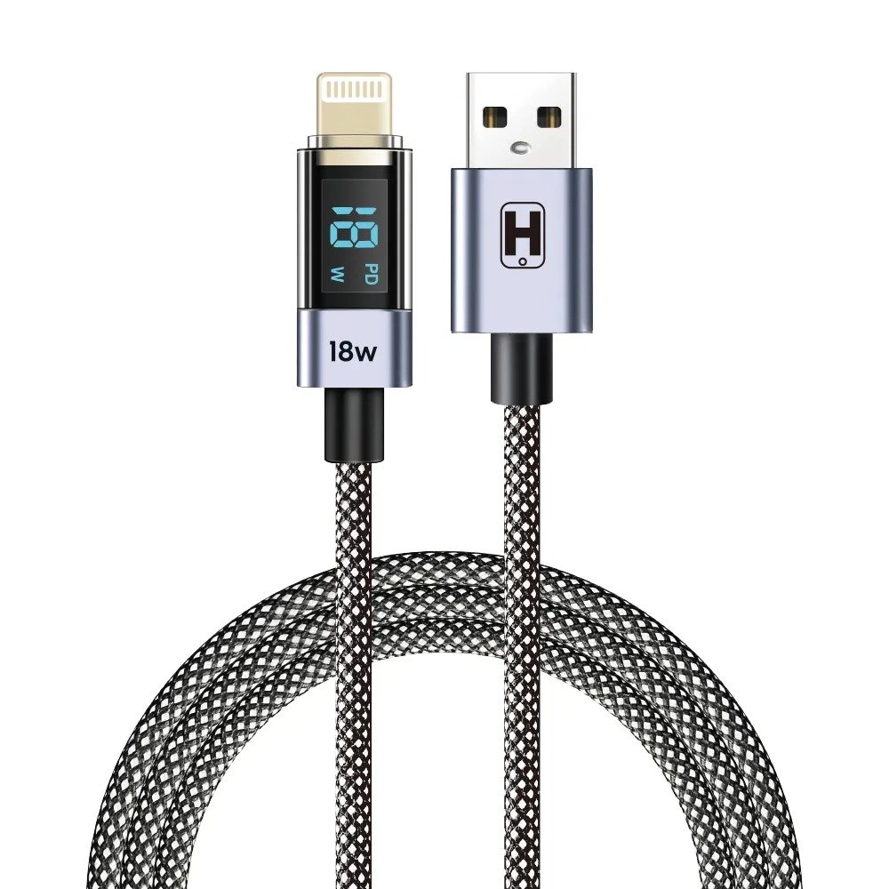 Cabo Hrebos Cb-271i Neoled 18w Usb-a/lgtng Led 1m Preto