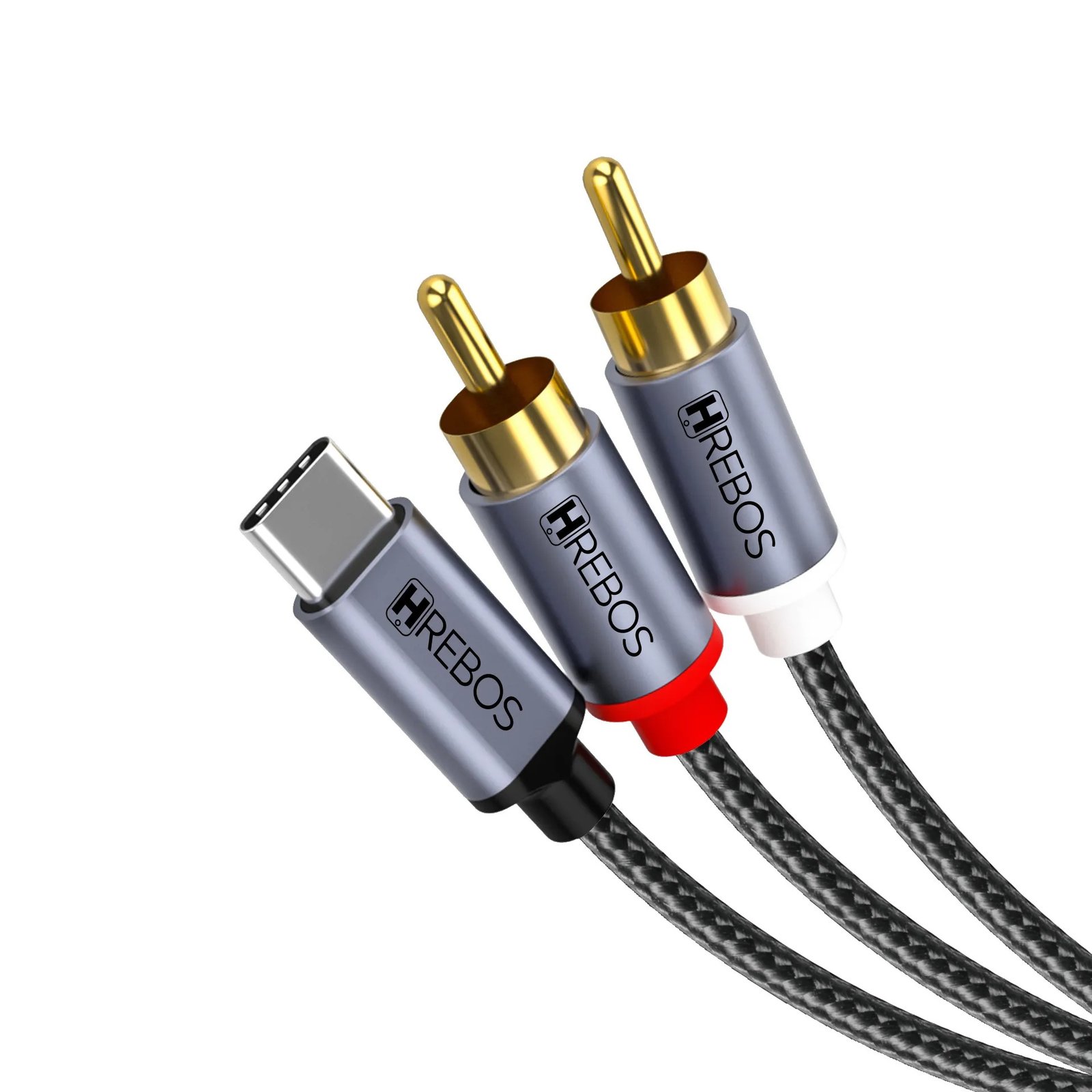 Cabo Audio 1m Hrebos Cb-807 Audiobridge Type-c/rca 3.1a