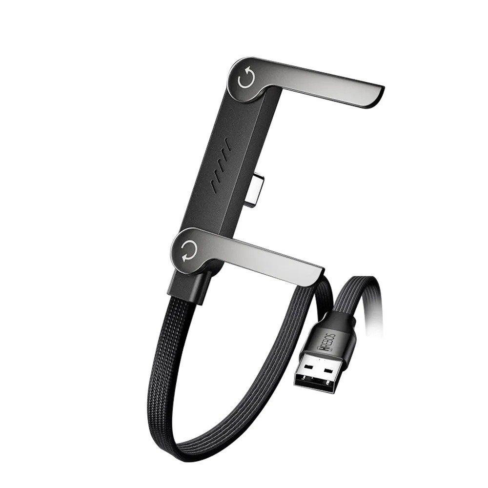 Cabo Hrebos Cb-489 Sersilink 100w Usb-a/usb-c 1.5m Preto