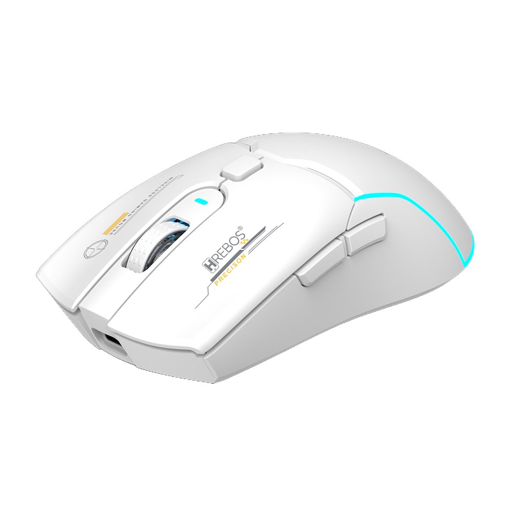 Mouse Hrebos If-600 Atlas 2400dpi Wireless Bluetooth Branco