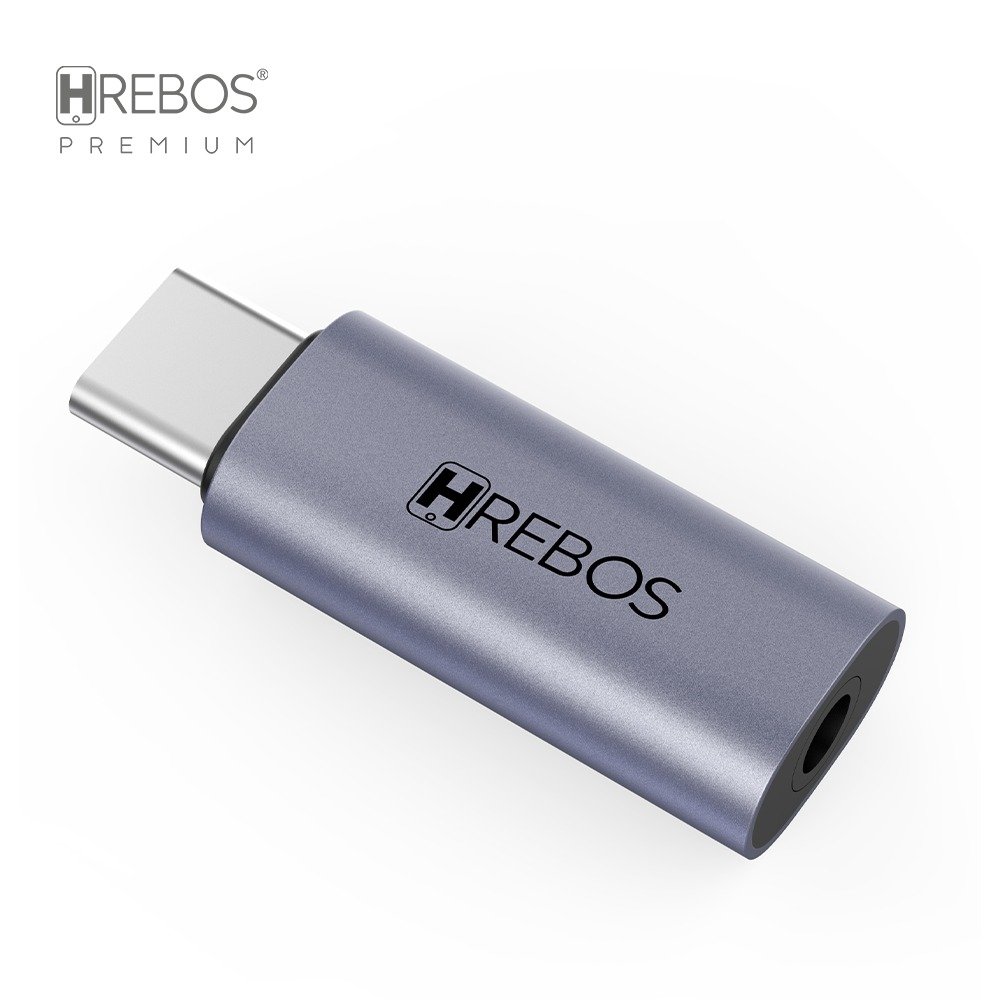 Adaptador Audio Hrebos Ad-504 Usb-a Macho P3 3.5mm Cinza