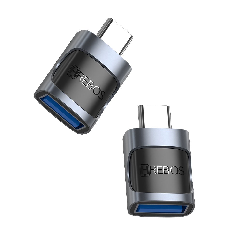 Adaptador Otg Hrebos Ad-706c Echolink Usb 3.0 5gbps Cinza-escuro