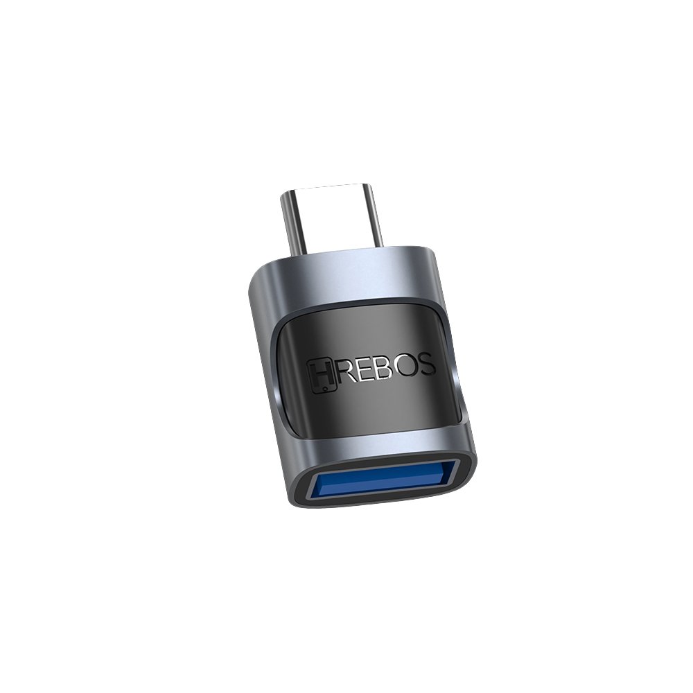 Adaptador Otg Hrebos Ad-706c Echolink Usb 3.0 5gbps Cinza-escuro
