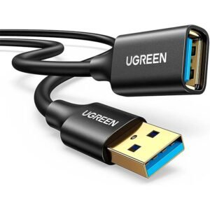 Cabo Extensor Usb 3.0 Ugreen Us129 1m 5gbps Usb-a Preto Preto
