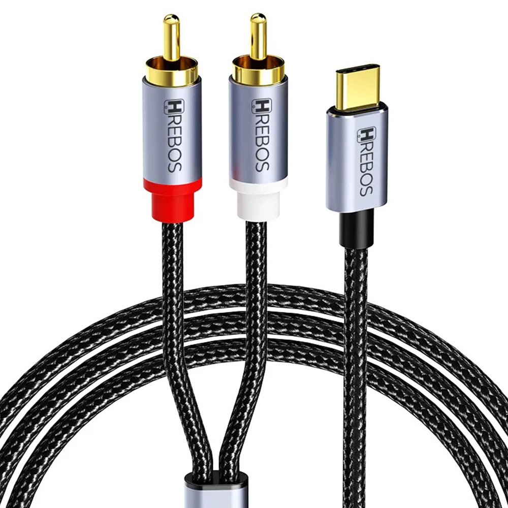 Cabo Audio 1m Hrebos Cb-807 Audiobridge Type-c/rca 3.1a