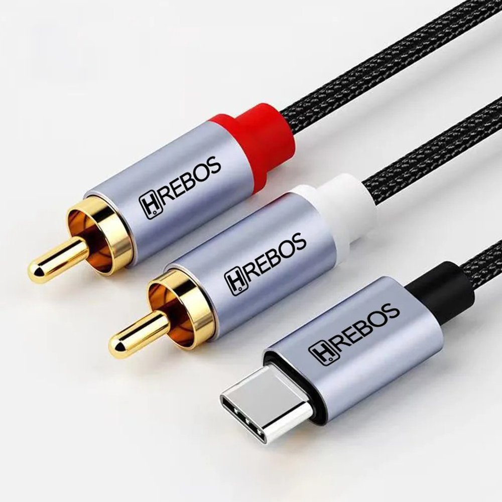 Cabo Audio 1m Hrebos Cb-807 Audiobridge Type-c/rca 3.1a