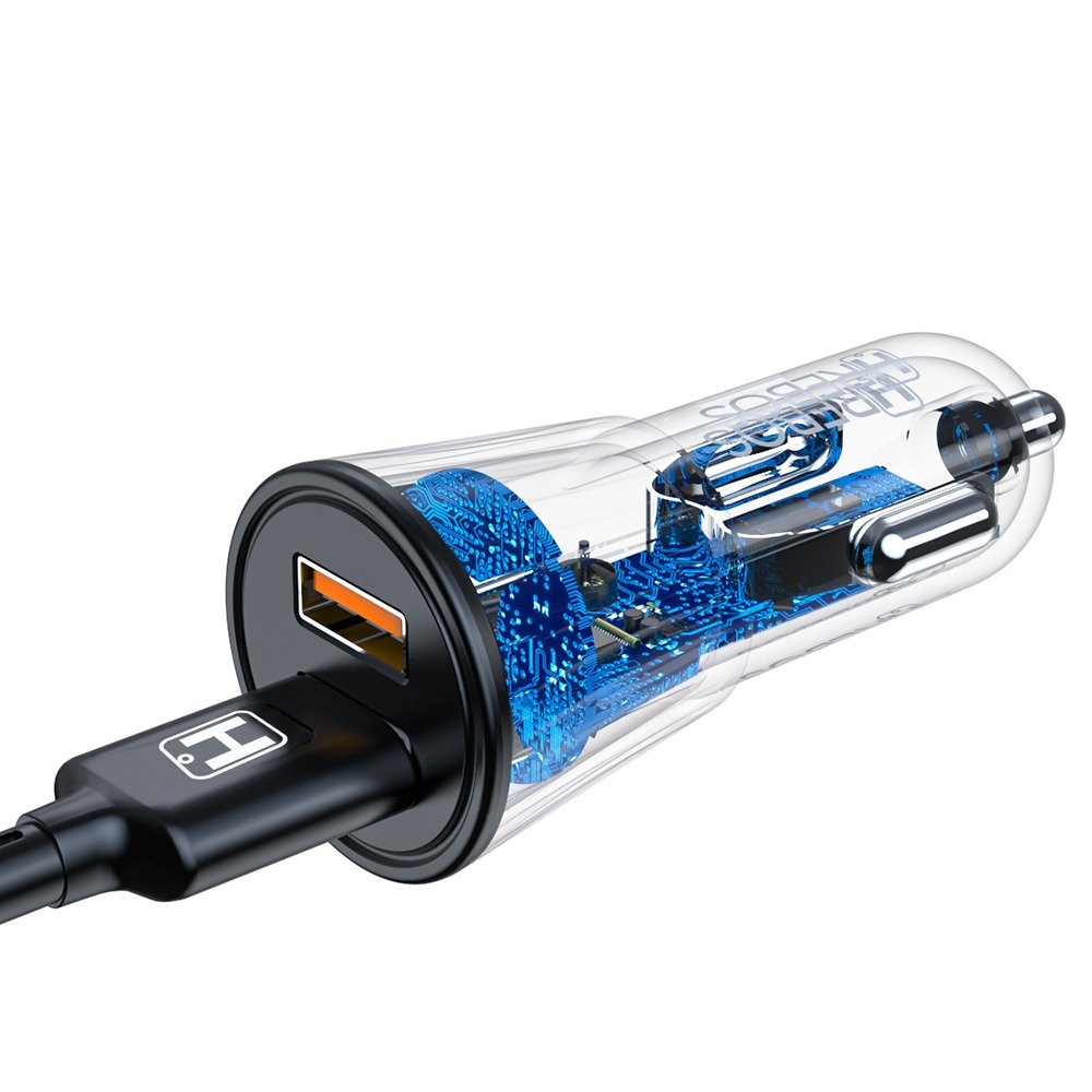 Carregador Veicular Hrebos Crv-392 18w 4usb Turbo Preto