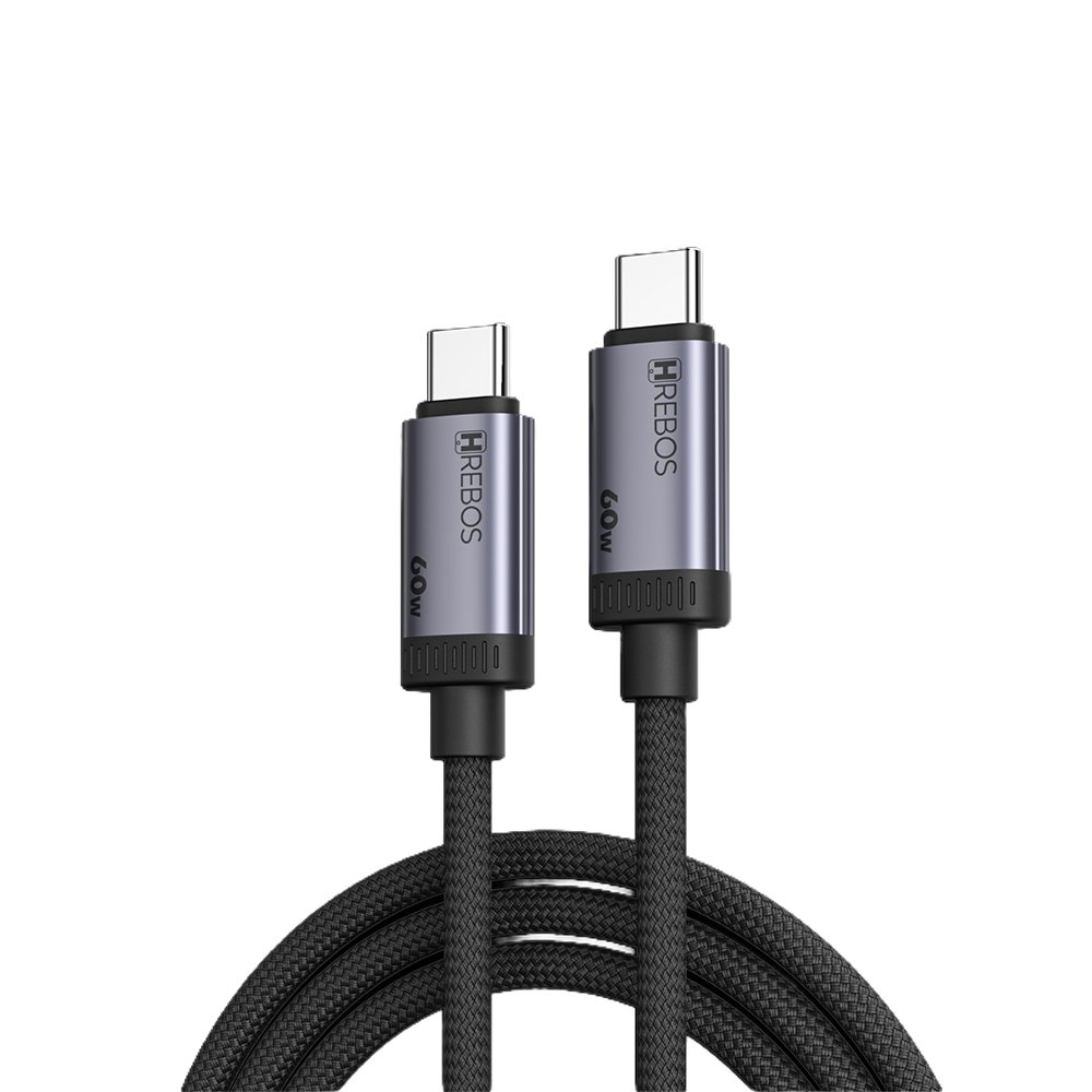 Cabo Hrebos Cb-691c Novabraid 60w Usb-c 2m Nylon Preto