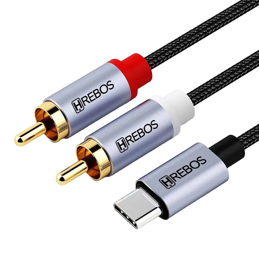 Cabo Audio 1m Hrebos Cb-807 Audiobridge Type-c/rca 3.1a