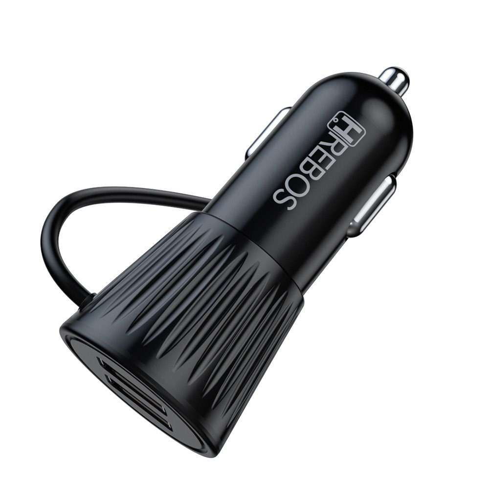 Carregador Veicular Hrebos Crv-392 18w 4usb Turbo Preto