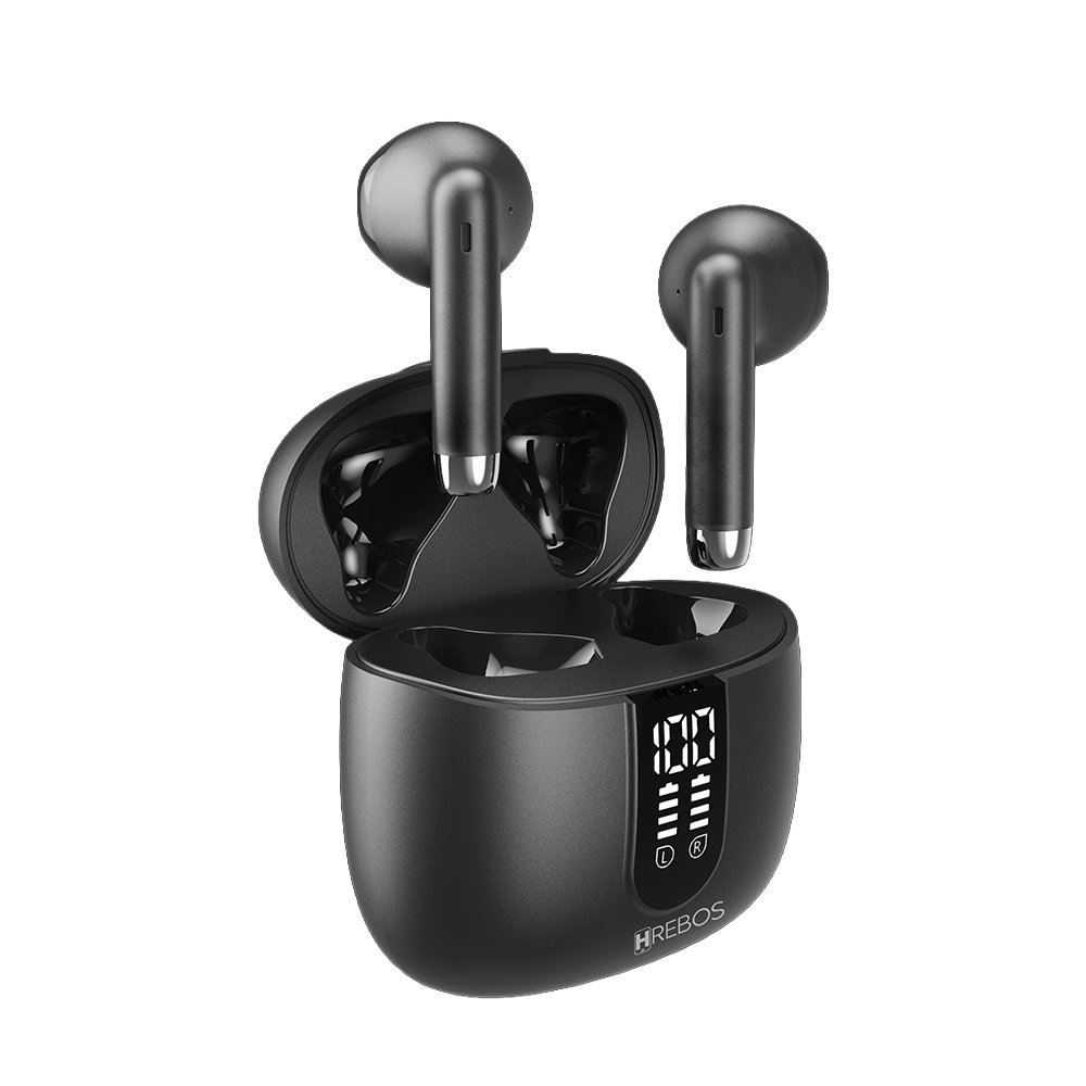 Fone Hrebos Eb-235 Asteriapods Bluetooth Tws Display Preto