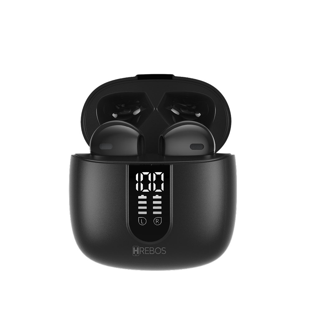 Fone Hrebos Eb-235 Asteriapods Bluetooth Tws Display Preto