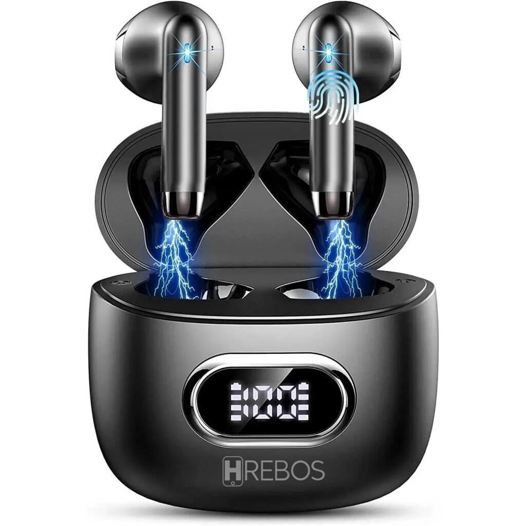 Fone Hrebos Eb-236 Vilipods Bluetooth Tws Display Preto