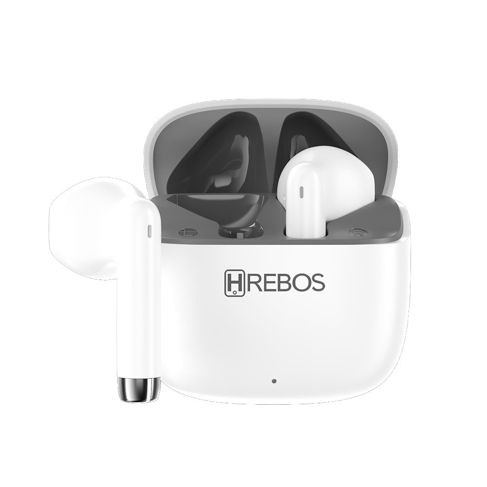 Fone Sem Fio Hrebos Eb-239 Skadipods Bluetooth Tws Branco Branco