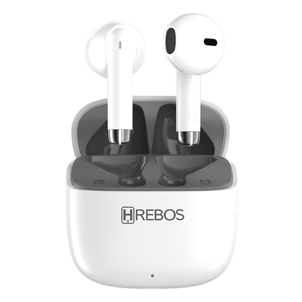 Fone Sem Fio Hrebos Eb-239 Skadipods Bluetooth Tws Branco Branco