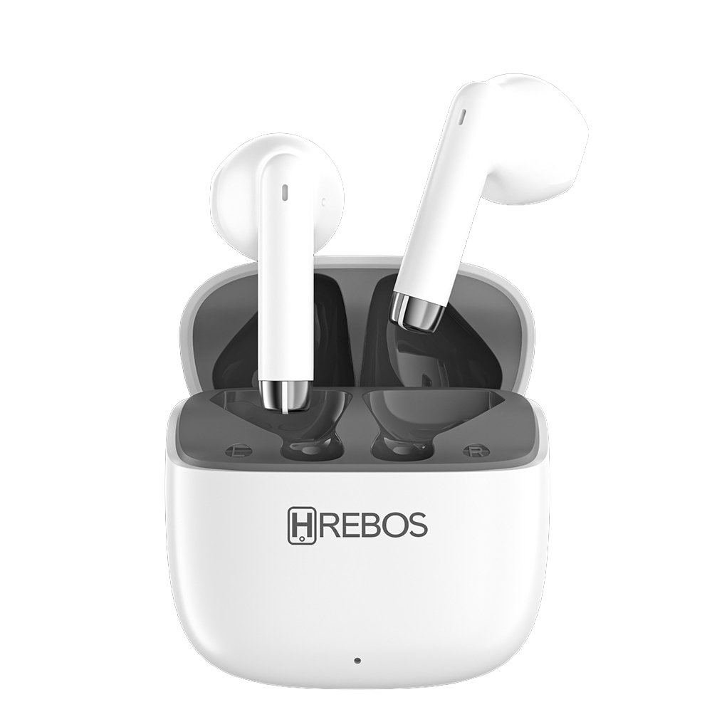Fone Sem Fio Hrebos Eb-239 Skadipods Bluetooth Tws Branco Branco