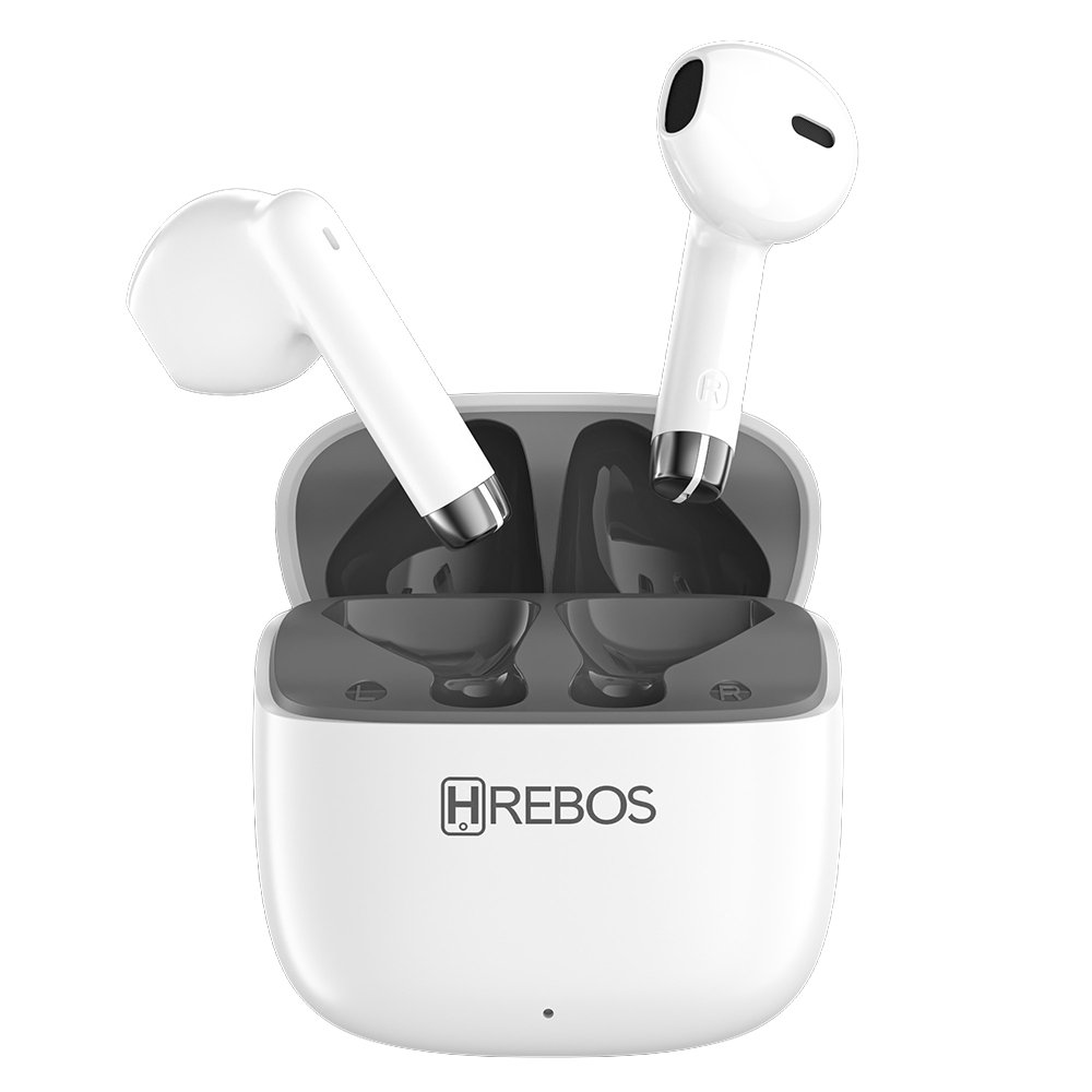Fone Sem Fio Hrebos Eb-239 Skadipods Bluetooth Tws Branco Branco