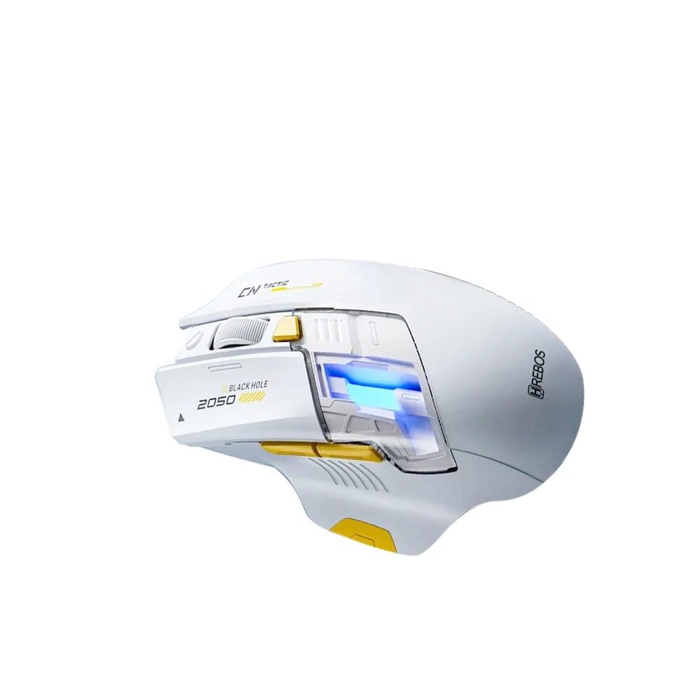Mouse Hrebos Glidetrack If-387 Wireless 2400dpi Recarregavel Branco