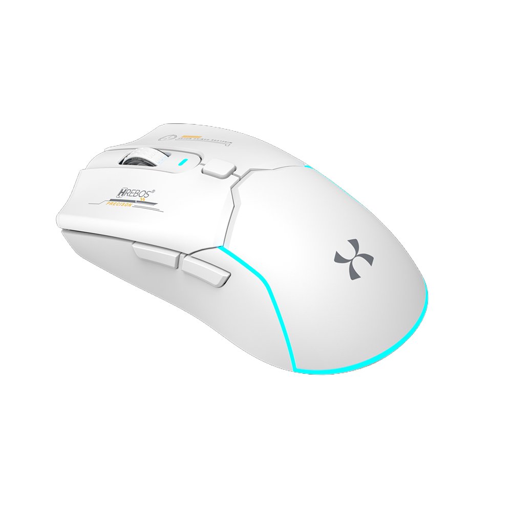 Mouse Hrebos If-600 Atlas 2400dpi Wireless Bluetooth Branco