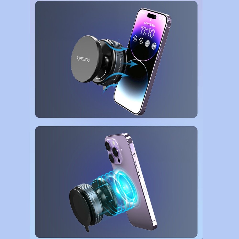 Suporte Smartphone Veicular Hrebos Su-255 Air Dock Articulado
