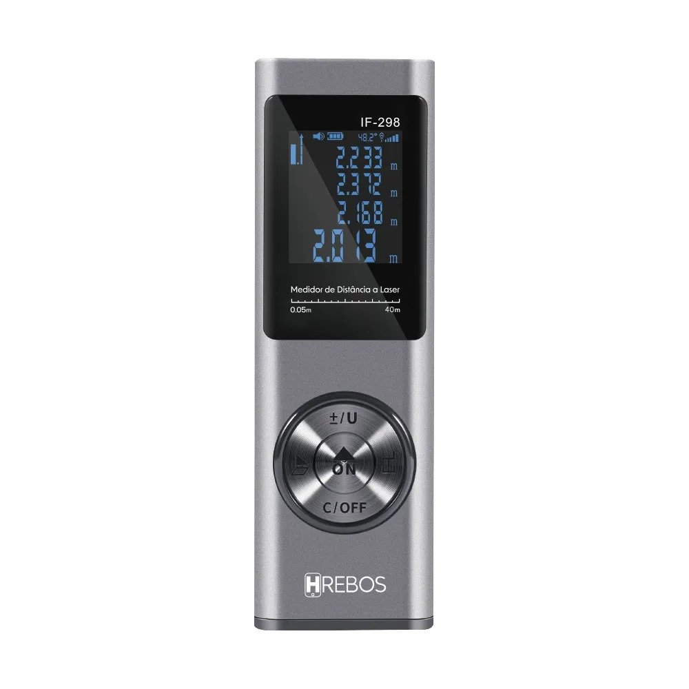 Trena Laser Hrebos If-298 Digital 80m Nível Eletrônico